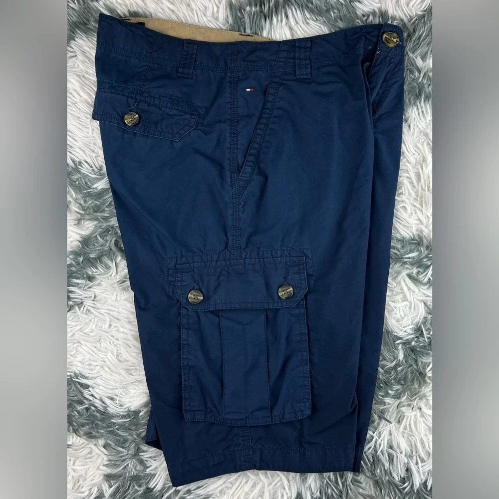 Tommy Hilfiger Kids Boy's Navy Blue Cargo Shorts Size 20 Light Weight